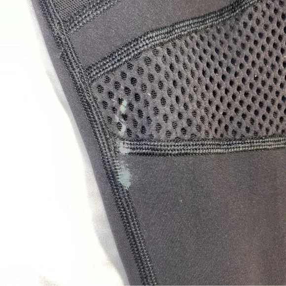 Lululemon Athletica Black Leggings with Mesh Detail - Picture 3 of 5